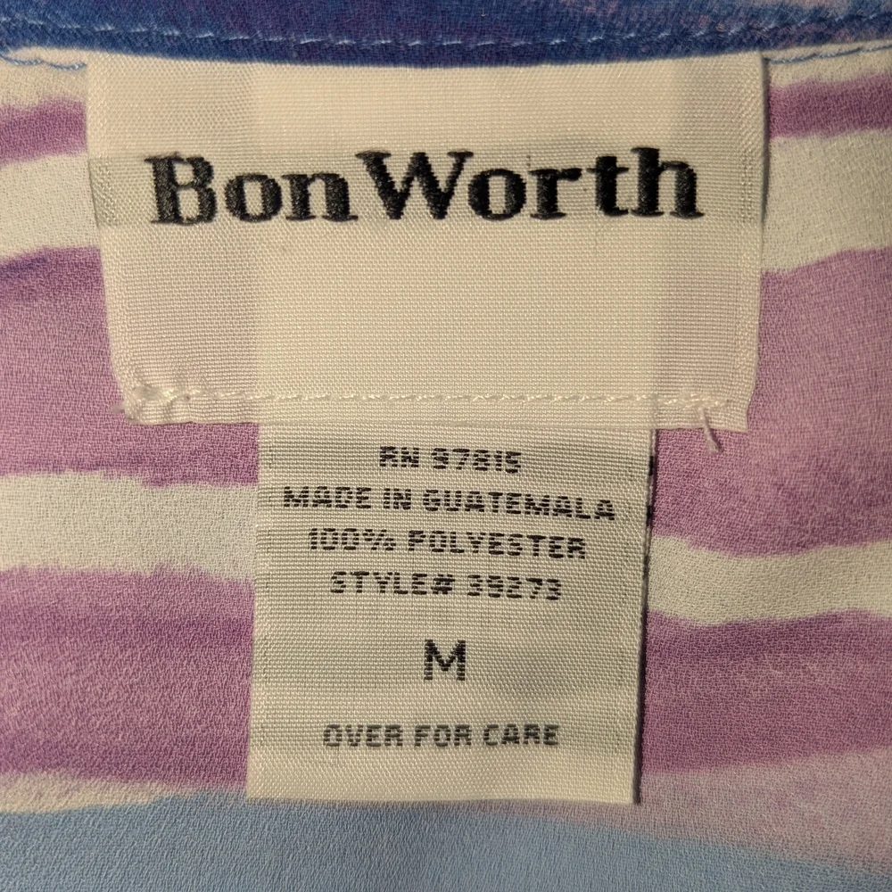 Bon‎ Worth Pastel Striped Blouse